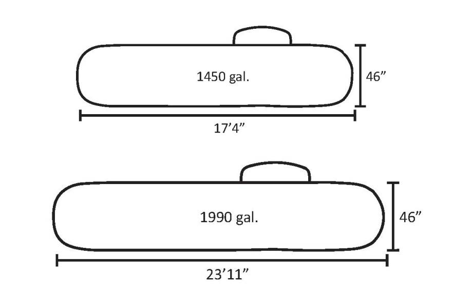 Bbq propane outlet tank sizes