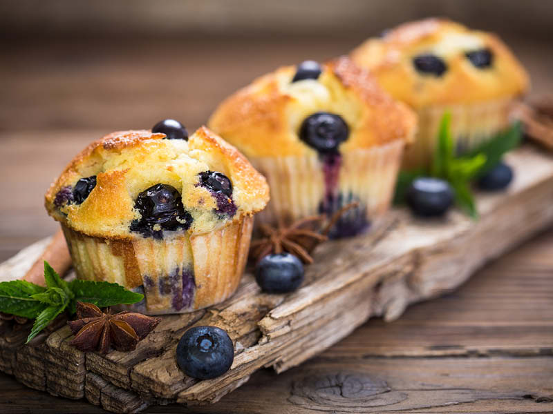 Grilled Blueberry Muffins