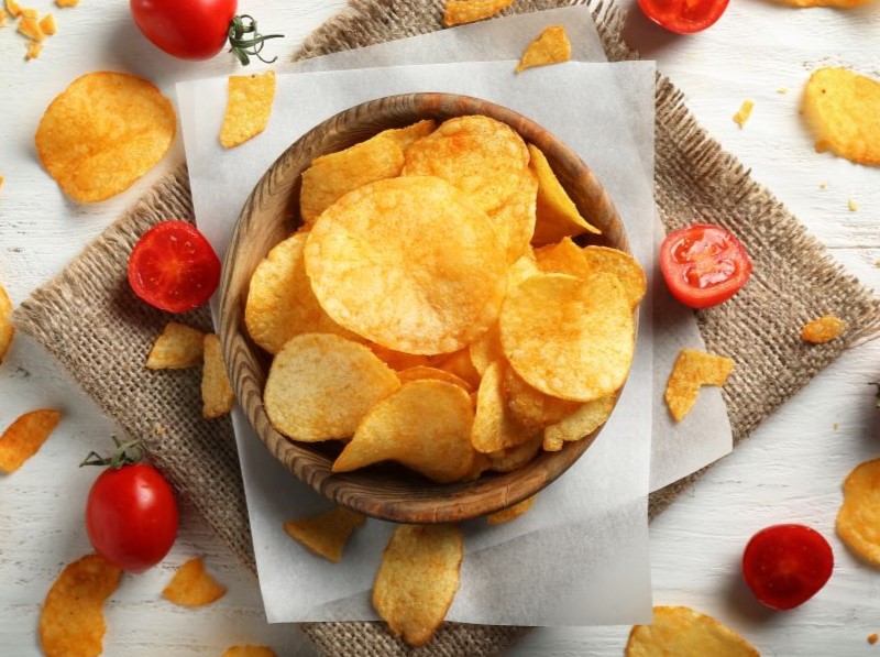 Grilled Potato Chips