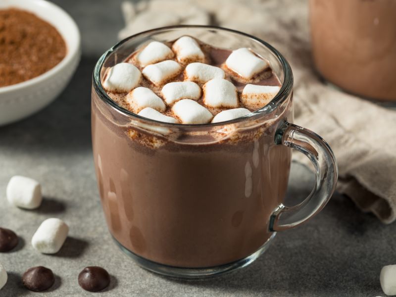 Spiked Hot Chocolate with Bourbon