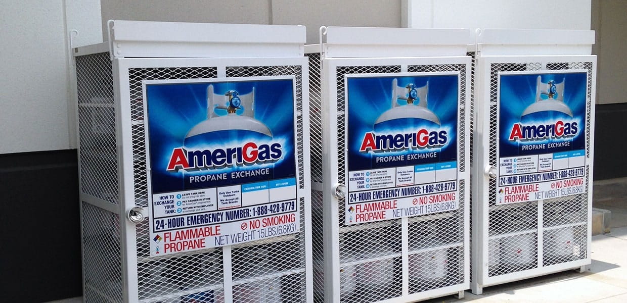 Self-Serve propane tank exchange.